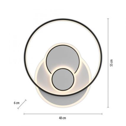 Paul Neuhaus 6392-16 - LED Stropné svietidlo MAILAK LED/27W/230V