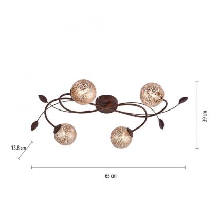 Paul Neuhaus 6395-48 - Prisadený luster GRETA 4xG9/40W/230V