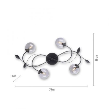 Paul Neuhaus 6724-18 - LED Prisadený luster WIDOW 4xG9/3W/230V