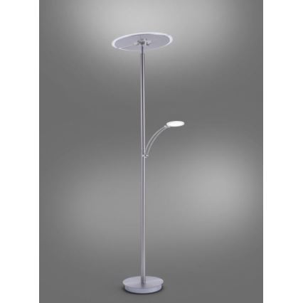 Paul Neuhaus 673-55 - LED Stmievateľná stojacia lampa ARTUR 2xLED/21W/230V+1xLED/6W chróm