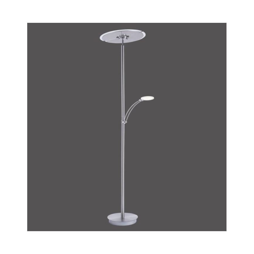 Paul Neuhaus 673-55 - LED Stmievateľná stojacia lampa ARTUR 2xLED/21W/230V+1xLED/6W lesklý chróm