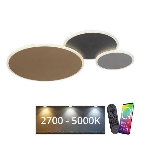 Paul Neuhaus 8007-70 - LED Stmievateľné stropné svietidlo Q-PIATO LED/35W/230V 2700-5000K Wi-Fi + diaľkové ovládanie