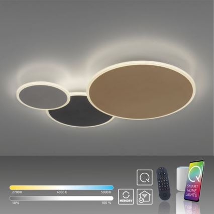 Paul Neuhaus 8007-70 - LED Stmievateľné stropné svietidlo Q-PIATO LED/35W/230V 2700-5000K Wi-Fi + diaľkové ovládanie