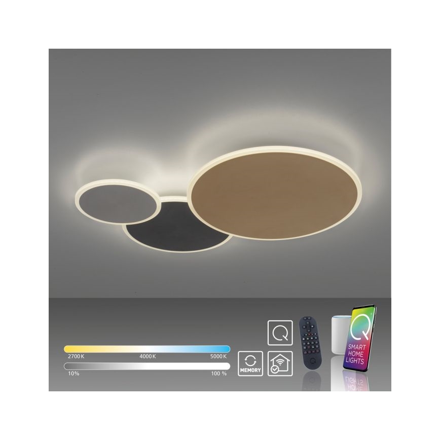 Paul Neuhaus 8007-70 - LED Stmievateľné stropné svietidlo Q-PIATO LED/35W/230V 2700-5000K Wi-Fi + diaľkové ovládanie
