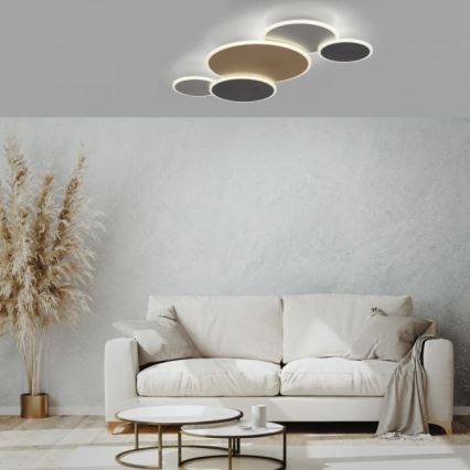 Paul Neuhaus 8008-70 - LED Stmievateľné stropné svietidlo Q-PIATO LED/49W/230V 2700-5000K Wi-Fi + diaľkové ovládanie
