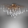 Paul Neuhaus 8090-11 - Prisadený luster ICICLE 4xG9/40W/230V 30x60 cm mosadz