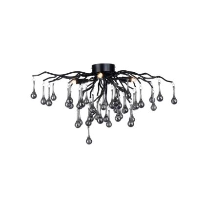Paul Neuhaus 8090-18 - Prisadený luster ICICLE 4xG9/40W/230V 30x60 cm čierna