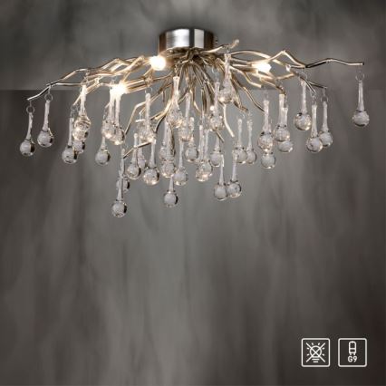 Paul Neuhaus 8090-55 - Prisadený luster ICICLE 4xG9/40W/230V