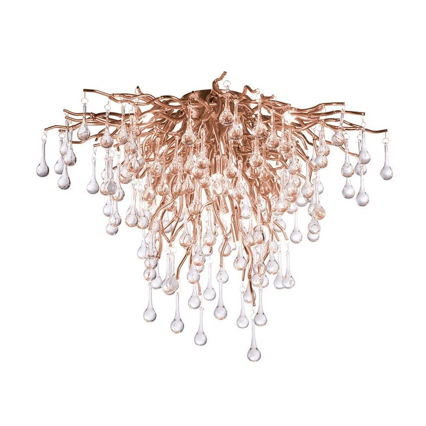 Paul Neuhaus 8091-11 - Prisadený luster ICICLE 9xG9/40W/230V pr. 50 cm mosadz