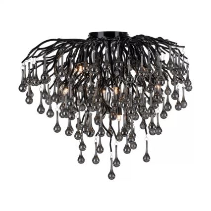 Paul Neuhaus 8091-18 - Prisadený luster ICICLE 9xG9/40W/230V priemer 50 cm čierny