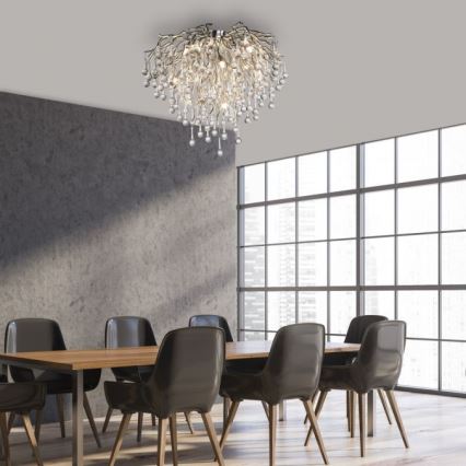 Paul Neuhaus 8091-55 - Prisadený luster ICICLE 9xG9/40W/230V
