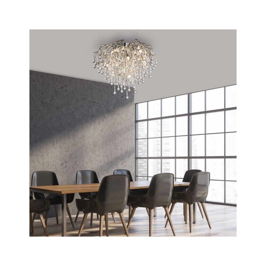 Paul Neuhaus 8091-55 - Prisadený luster ICICLE 9xG9/40W/230V