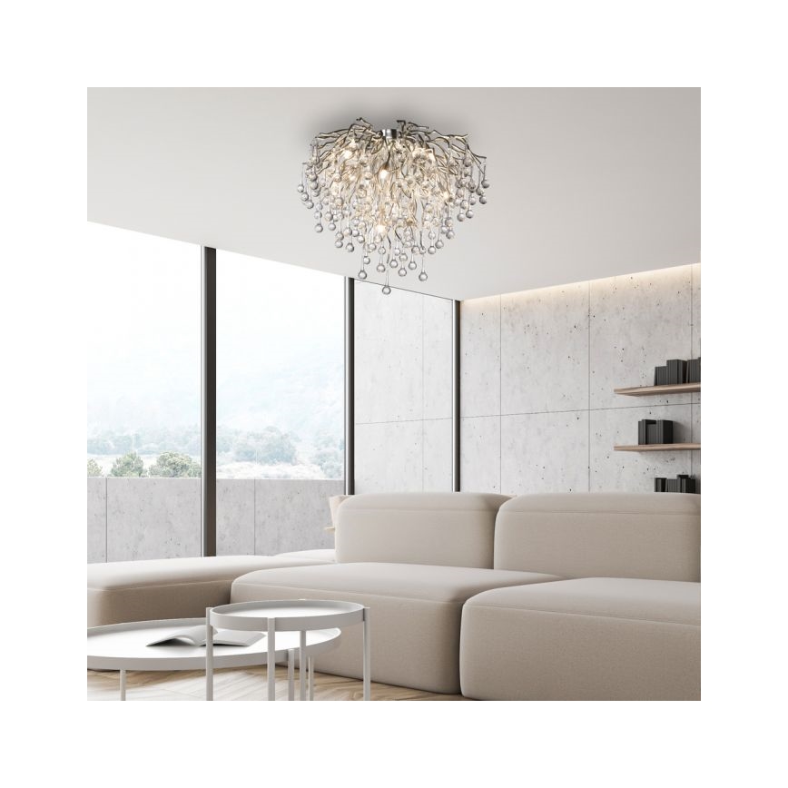 Paul Neuhaus 8091-55 - Prisadený luster ICICLE 9xG9/40W/230V
