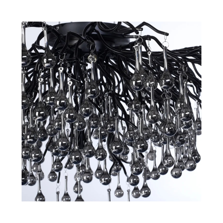 Paul Neuhaus 8092-18 - Prisadený luster ICICLE 14xG9/40W/230V pr. 100 cm čierna