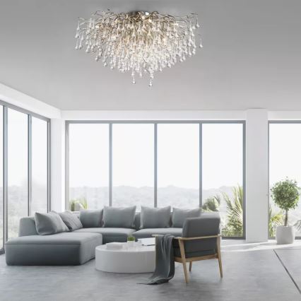 Paul Neuhaus 8092-55 - Prisadený luster ICICLE 14xG9/40W/230V pr. 100 cm lesklý chróm