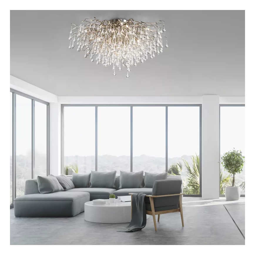 Paul Neuhaus 8092-55 - Prisadený luster ICICLE 14xG9/40W/230V pr. 100 cm lesklý chróm