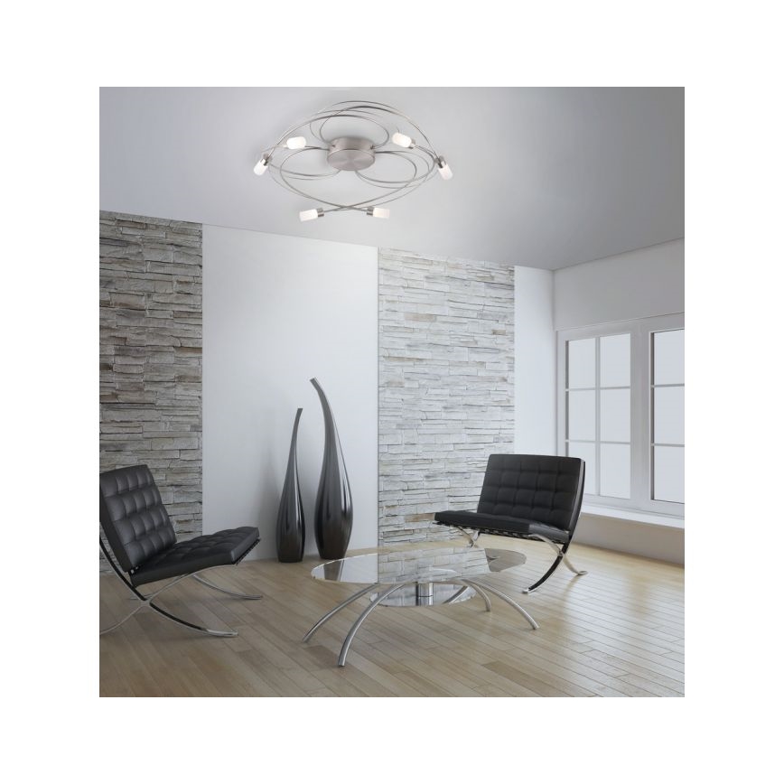 Paul Neuhaus 8250-55 - LED Stmievateľný prisadený luster NELIA 6xLED/3W/230V