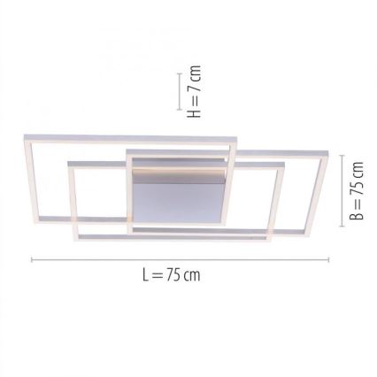 Paul Neuhaus 8256-55 - LED Stmievateľné stropné svietidlo INIGO 3xLED/16W/230V