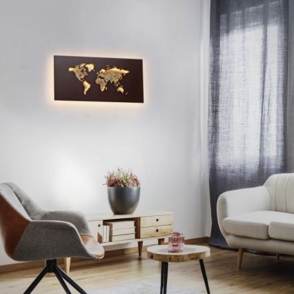 Paul Neuhaus 9056-48 - LED Nástenné dekoračné svietidlo MAP LED/25W/230V 3000K