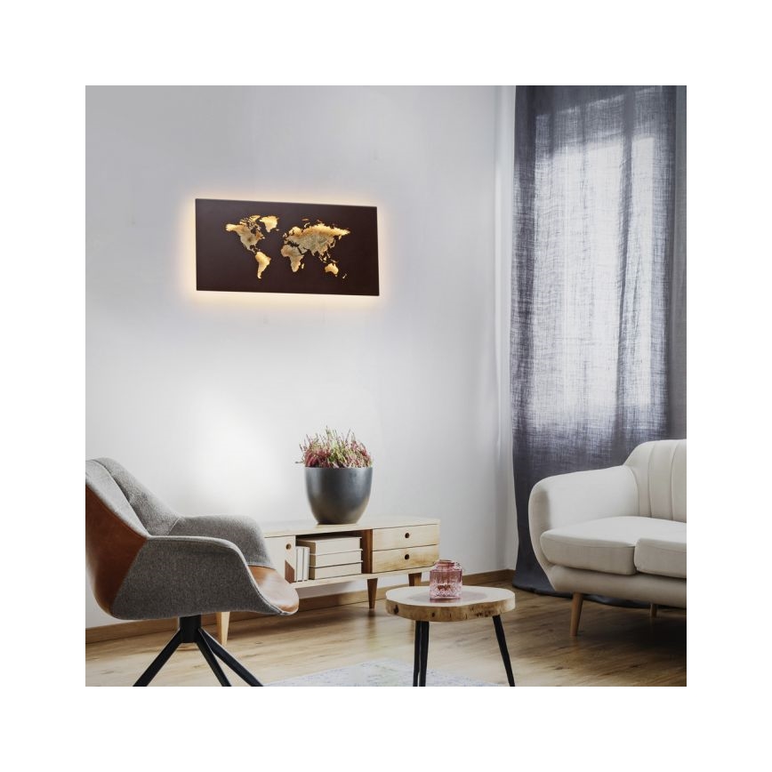 Paul Neuhaus 9056-48 - LED Nástenné dekoračné svietidlo MAP LED/25W/230V 3000K