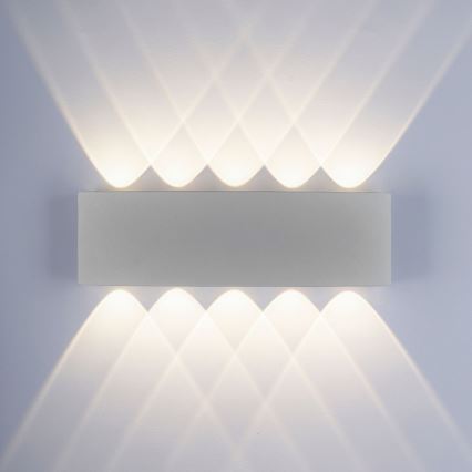 Paul Neuhaus 9489-21 - LED Vonkajšie nástenné svietidlo CARLO 10xLED/0,8W/230V IP54