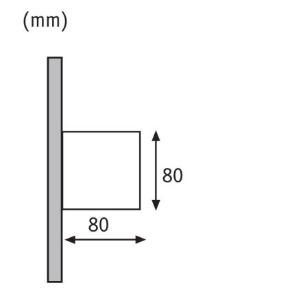 Paulmann 18001 - 2xLED/3W IP65 Vonkajšie nástenné svietidlo CYBO 230V biela