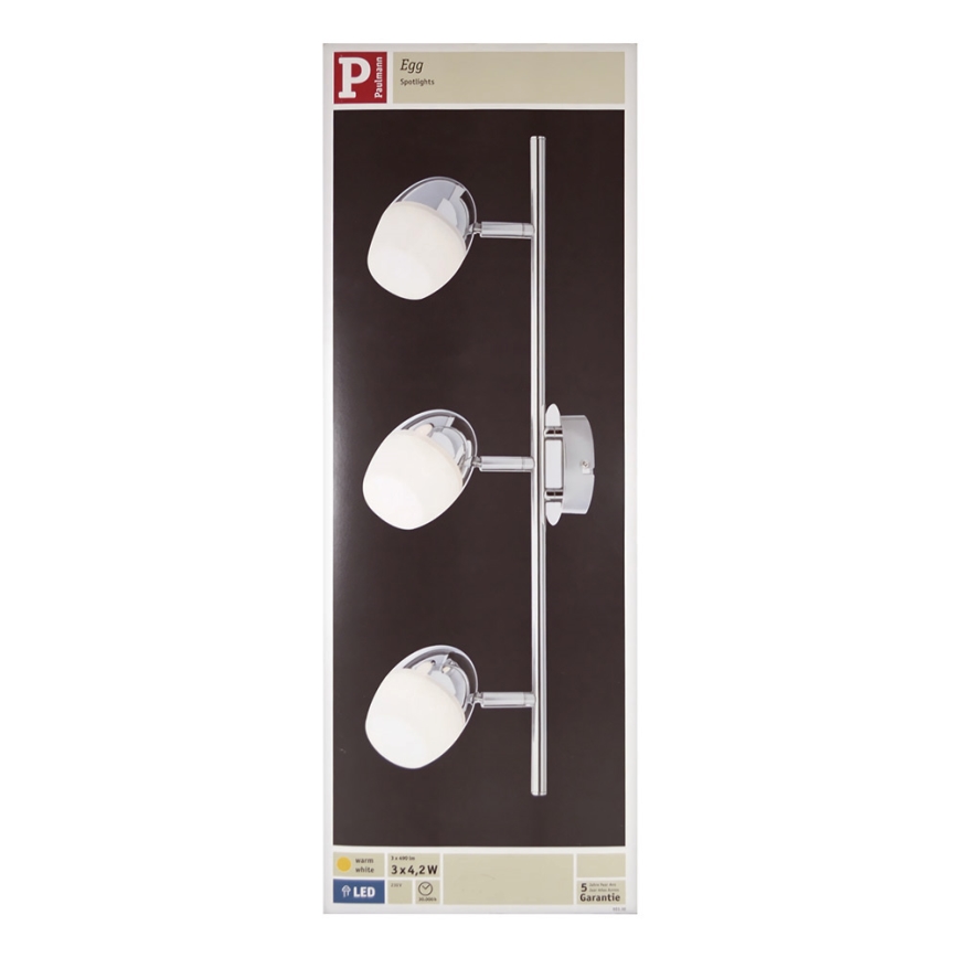 Paulmann 60330 - 3xLED/4,2W Bodové svietidlo EGG 230V
