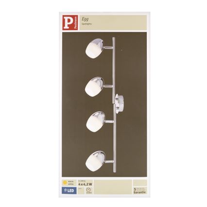 Paulmann 60331 - 4xLED/4,2W Bodové svietidlo EGG 230V