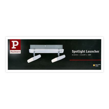 Paulmann 66635 - 2xLED/4,5W Bodové svietidlo LAUNCHER 230V