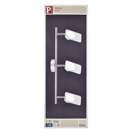 Paulmann 66668 - 3xLED/5W Bodové svietidlo WINDOW 230V