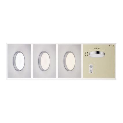 Paulmann 70433 - LED/11W Stmievateľné stropné svietidlo SMOOTH 230V + diaľkové ovládanie
