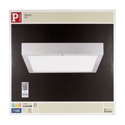 Paulmann 70438 - LED RGB/15,5W Stmievateľné stropné svietidlo SPACE 230V