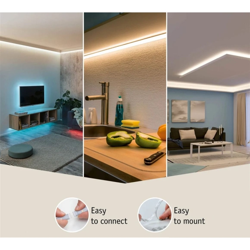 Paulmann 70669 - LED/35W IP44 Stmievateľný kúpeľňový pásik MAXLED 3 m 6500K 230V