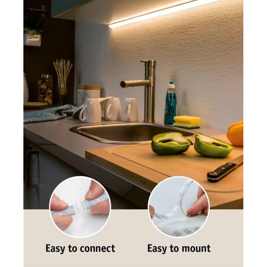 Paulmann 70672 - LED/18W IP44 Stmievateľný kúpeľňový pásik MAXLED 1,5 m 2700K 230V