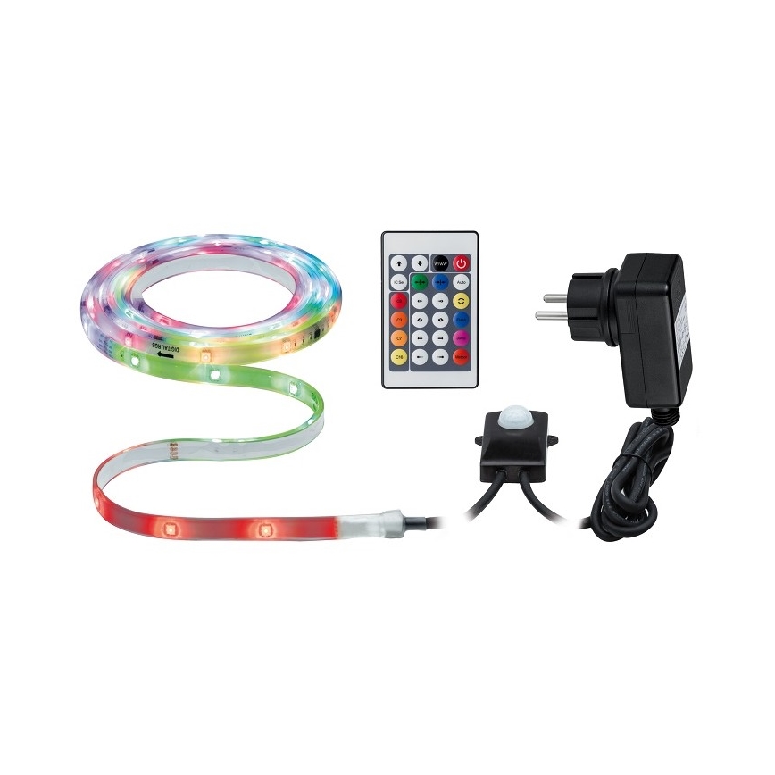 Paulmann 70698 - LED RGB/6,4W IP67 Stmievateľný vonkajší pásik WATERLED 3m 230V + diaľkové ovládanie