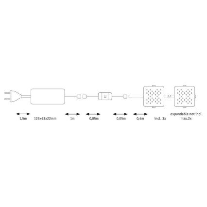 Paulmann 70710 - SADA 3xLED/3,3W Osvetlenie nábytku so senzorom SOFTPAD 230V 2700K