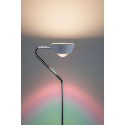 Paulmann 70920 - LED/7,5W Stmievateľná stojacia lampa RAMOS 230V biela/lesklý chróm