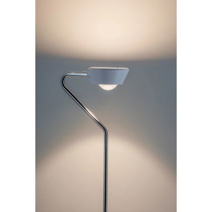 Paulmann 70920 - LED/7,5W Stmievateľná stojacia lampa RAMOS 230V biela/lesklý chróm
