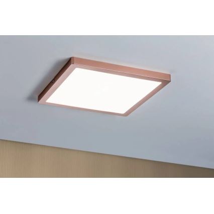 Paulmann 70941 - LED/20W Panel prisadený ATRIA 230V 4000K 30x30 cm rose gold