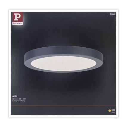 Paulmann 70988 - LED/22W Stropné svietidlo ABIA 230V antracit