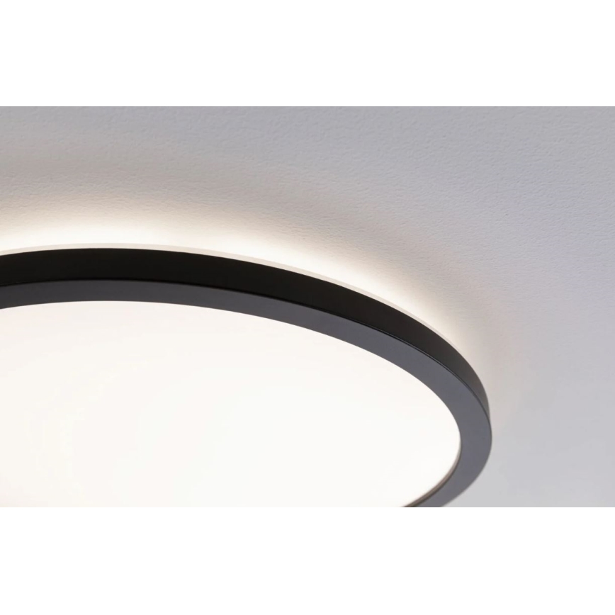 Paulmann 70999 - LED/22W Stmievateľný panel ATRIA 230V 3000K pr. 42 cm čierna