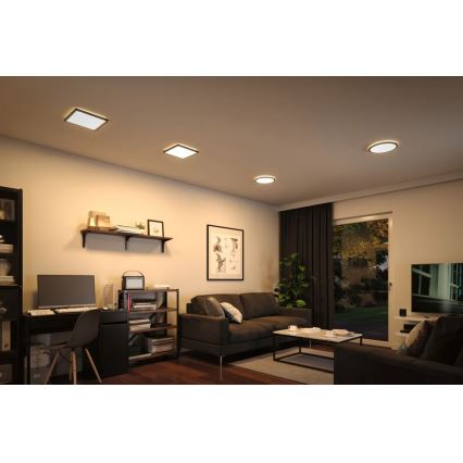Paulmann 71000 - LED/11,2W Panel prisadený ATRIA 230V 3000K 19x19 cm čierna