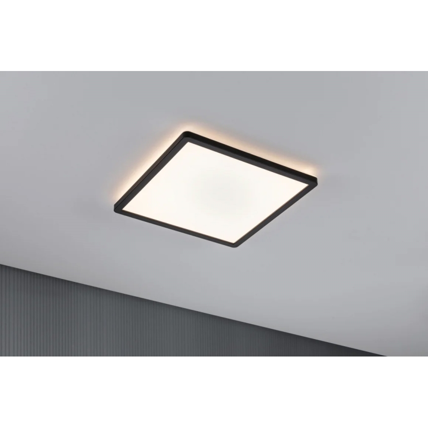 Paulmann 71001 - LED/16W Panel prisadený ATRIA 230V 3000K 29,3x29,3 cm čierna