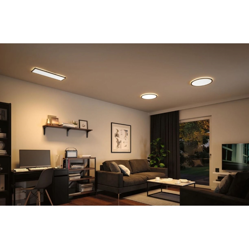 Paulmann 71003 - LED/22W Stmievateľný panel ATRIA 230V 3000K 20x58 cm čierna