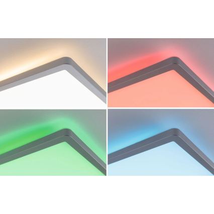 Paulmann 71020 - LED/20W RGBW Stmievateľný panel ATRIA 230V 4000K 20x58 cm + diaľkové ovládanie