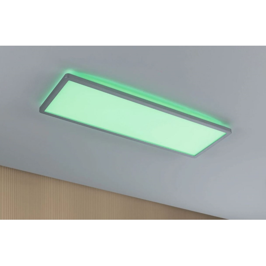 Paulmann 71020 - LED/20W RGBW Stmievateľný panel ATRIA 230V 4000K 20x58 cm + diaľkové ovládanie