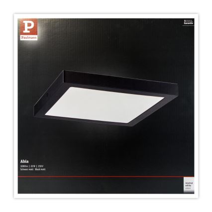 Paulmann 71026 - LED/22W Stropné svietidlo ABIA 230V čierna