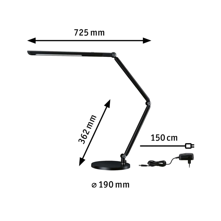 Paulmann 78912 - LED/10,6W Stmievateľná stolná lampa FLEXBAR 230V 3000/4000/6500K