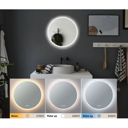 Paulmann 78952- LED/21W IP44 Stmievateľné kúpeľňové vyhrievané podsvietené zrkadlo MIRA 230V