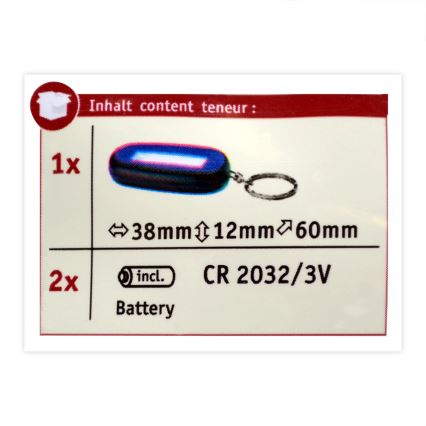 Paulmann 78968 - LED/1W Prívesok na kľúče MINI KEY